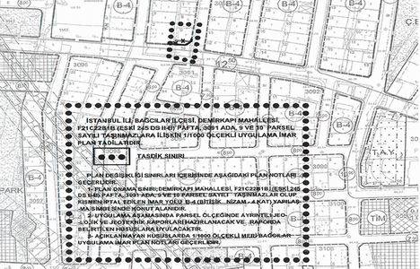 Bağcılar Demirkapı 3091 ada, 10 parselin imar planı askıya çıkarıldı!