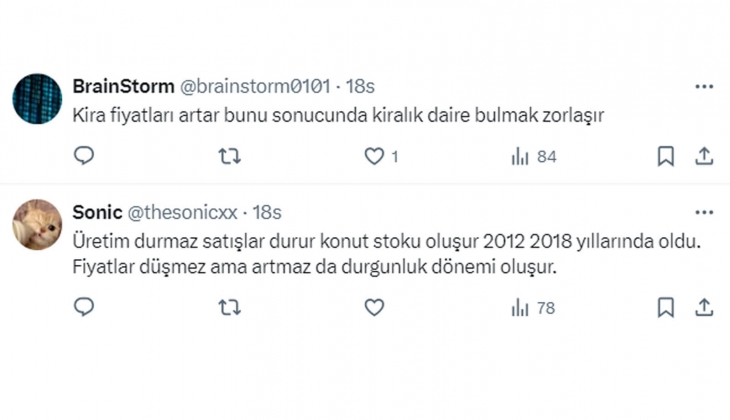 60 milyon TL olan apartman maliyeti, enflasyonla 100 milyon TL ye yükseliyor: Konut fiyatları düşmez!