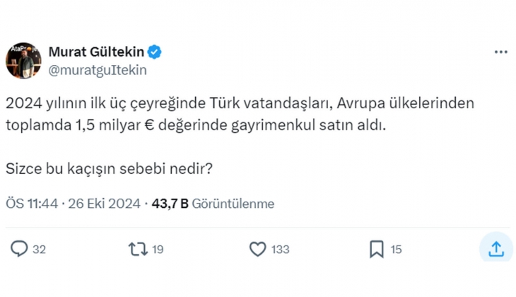 Türk vatandaşlarının yurt dışından gayrimenkul alımı neden arttı? İşte vatandaşların cevapları!