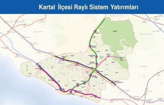 İstanbul raylı sistem haritası 2019!