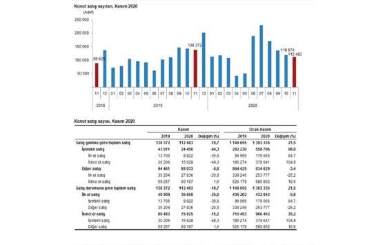 2020 Kasım da 24 bin 450 adet satıldı!