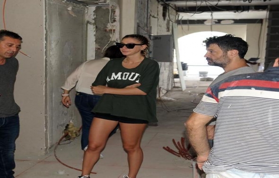 Şeyma Subaşı, Bebek te açacağı kafenin inşaatını teftiş etti!