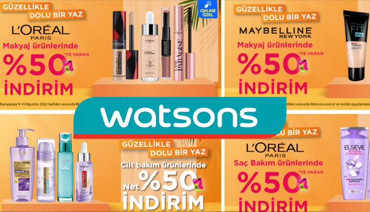 Her şeyde %50 indirim fırsatı! Watsons Ağustos ayı fiyat listesi..