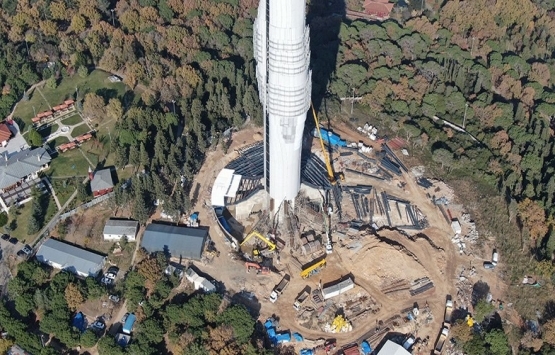 Çamlıca TV Kulesi nin kaplama işlemleri tamamlandı!