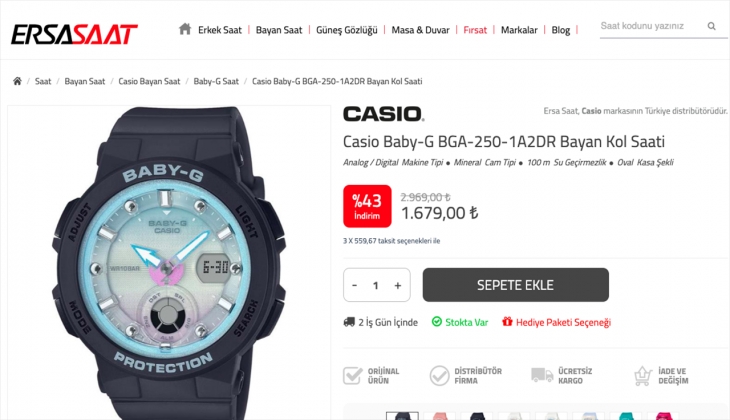 Fırsat bu fırsat! Casio kadın saatlerinde yüzde 70 indirim! İşte 28 Eylül 2022 Casio fiyat listesi
