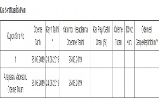 Halk Varlık Kiralama 250 milyon TL kira sertifikası sattı!