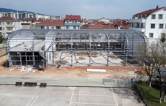 Kocaeli Orhangazi Spor Salonu'nun inşaatı yükseliyor!