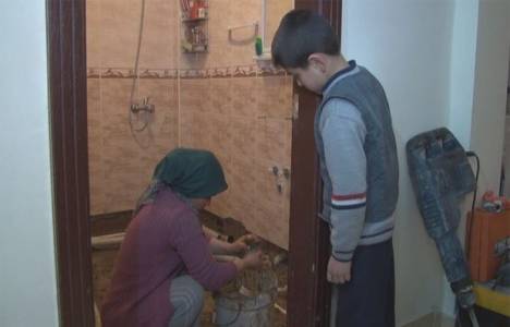 Ankara'da apartmanın tabanından kaynak suyu çıktı!