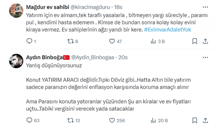 Tebernüş Kireçci sordu: Parasını dolara, avroya veya altına yatırmayıp konutu tercih edenler ne suç işledi?