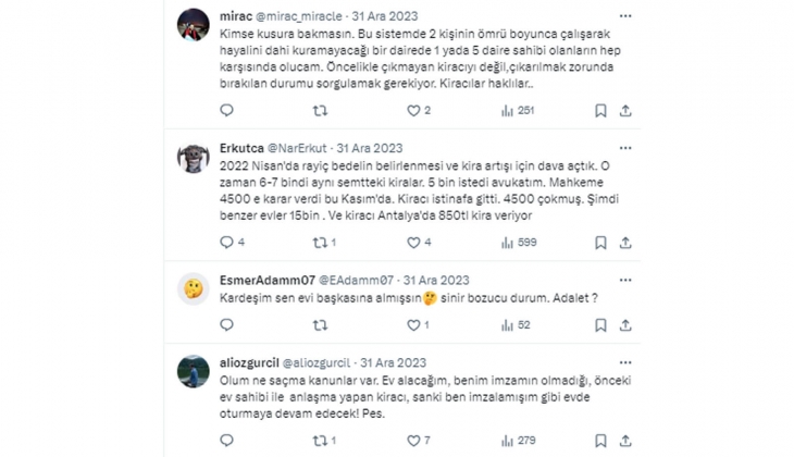 Ünlü doktordan 2024 dileği: Umarım bu yıl benim gibi on binlerce mağdur insan evlerine kavuşur!