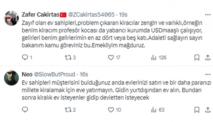 Ev sahipleri zengin, kiracılar yoksul mu? Mağdur ev sahibinden Bakan Tunç a yüzde 25 zam sınırı tepkisi!