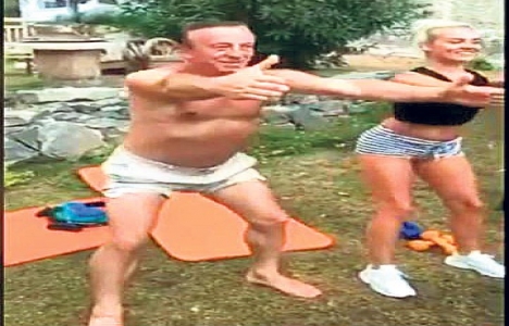 Ali Ağaoğlu sevgilisiyle pilatese başladı!