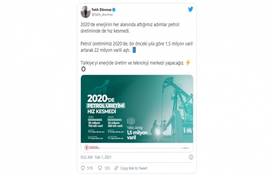 Türkiye nin petrol üretimi 22 milyon varili aştı!