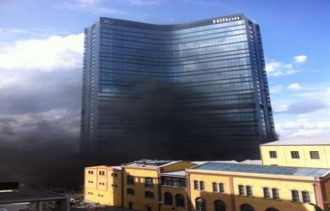 Hilton Istanbul Bomonti'de yangın çıktı!