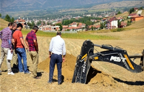 Tokat Erbaa'da TOKİ arazisinde zemin etüdü yapıldı!