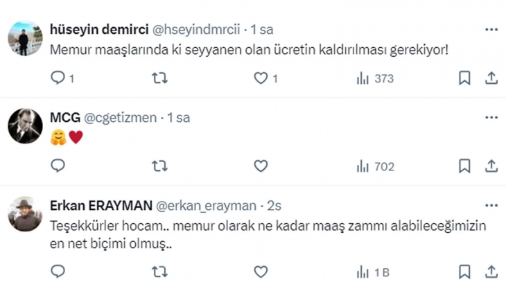 Prof. Dr. Şenol Babuşcu hesapladı: Ocak ta en yüksek emekli zammı yüzde 17,3, memur ve memur emeklisi zammı yüzde 13,03!