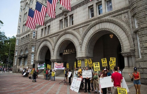 Donald Trump'ın Washington'daki oteli açıldı!