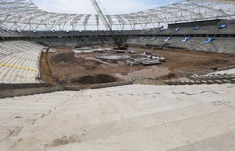 Yeni Sakarya Stadı'nda üst yapı betonarme çalışmaları tamamlandı!