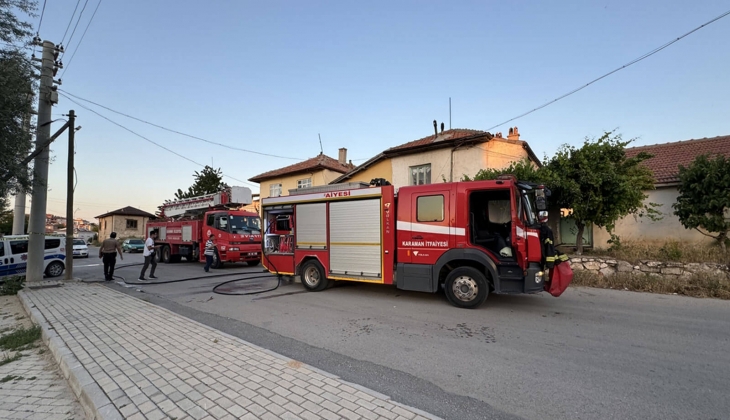 Evi tahliye etmek istemeyen kiracı, evi ateşe verdi! 