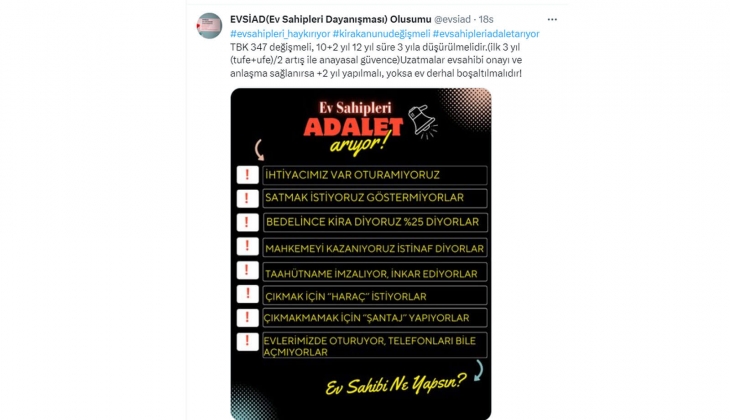 Bunlar yapılmazsa kiracı evi derhal tahliye etmeli! Ev sahiplerinden şok eden açıklama!