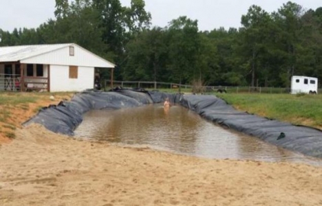 ABD li vatandaş evinin bahçesine göl yaptı!