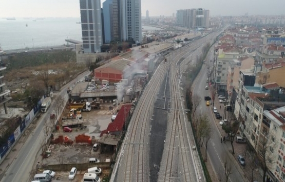 Gebze-Halkalı banliyö hattı havadan görüntülendi!