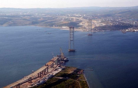 Cumhurbaşkanı Erdoğan dev projelerin inşaatını havadan inceledi!