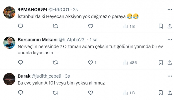 İstanbul da stüdyo daire parasına, Norveç te dubleks ev!