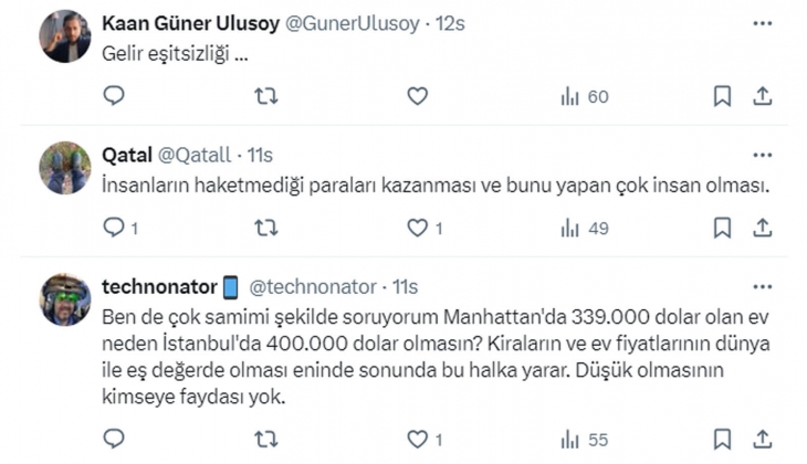 Beşiktaş ta ara sokakta bir ev 400 bin dolar, Manhattan da 339 bin, Miami de 375 bin dolar! Bunun sebebi nedir?