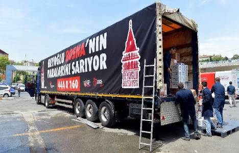 Beyoğlu Belediyesi Bosna’ya ihtiyaç malzemeleri gönderiyor!
