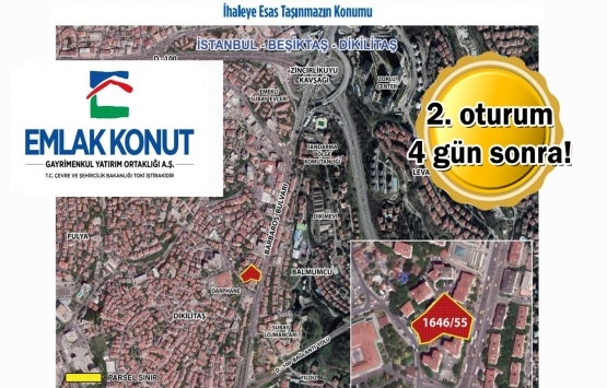 Emlak Konut GYO Dikilitaş'taki arsası için yeniden ihaleye çıkıyor!