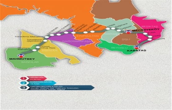 İstanbul da inşaatı devam eden 18 metronun haritası!