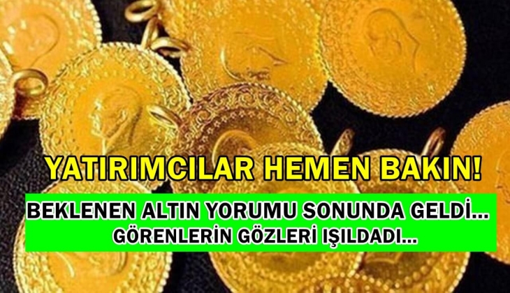 Kuyumcular derneğinden beklenen altın yorumu sonunda geldi! Yatırımcılar hemen bakın! Görenlerin gözleri ışıldıyor