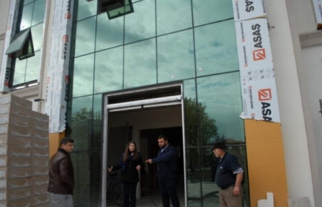 Bolvadin Belediyesi'nin yeni hizmet binasında çalışmalar hızlandı!