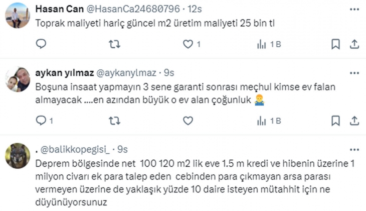 Hem beton hem de konut fiyatları 10 yılda 20 kat arttı!
