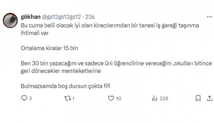 Ev sahipleri boş evden vergi alınsa da tekrar kiraya vermek istemiyor!