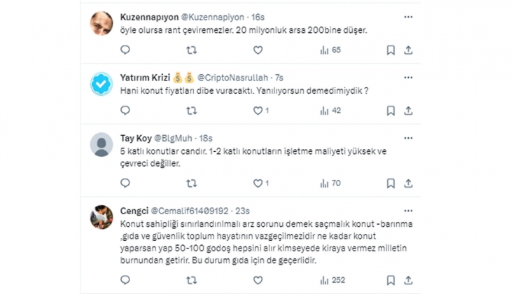 Artık kimse 20. katta oturmaktan, site aidatı ödemekten memnun değil! Vatandaşlardan konut sorunu yorumları!