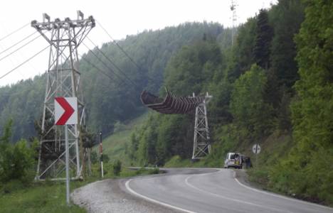 Kastamonu'nda 24 yıldır kullanılmayan teleferik hattı sökülüyor!