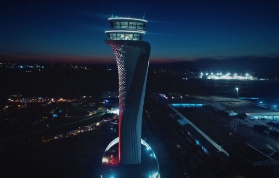 3. Havalimanı’nın kulesi havadan görüntülendi!