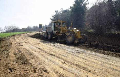 Bayrak Tepe Tabiat Parkı'nda yol çalışmaları başladı!