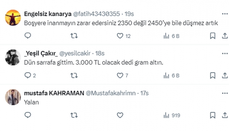 1 gram bile altın alacaklara Hazır olun uyarısı! 2 hafta içinde gram altın fiyatı tam bu kadar olacak!