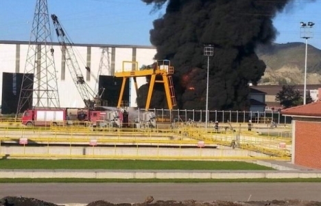 Kardemir'de yangın çıktı!