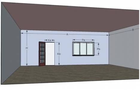 Evin brüt alanı hesaplaması!