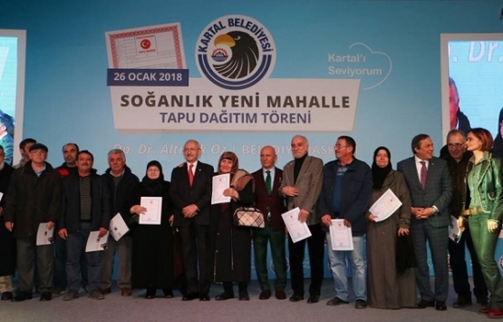 Kartal Belediyesi tapusunu alan vatandaşlara 496 bin TL ödedi!