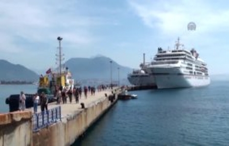 Antalya'ya MS Europe kruvaziyer gemisi geldi!