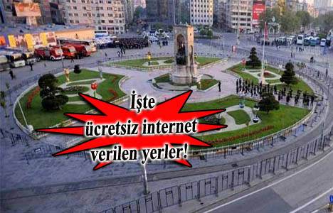 İstanbul'un meydanlarında 'Ücretsiz İnternet' dönemi başladı!