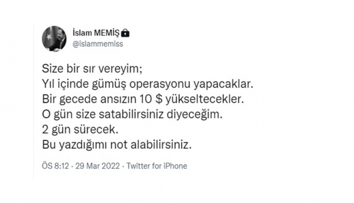 Gümüş bir gecede 10 dolar yükselecek! Not alın!