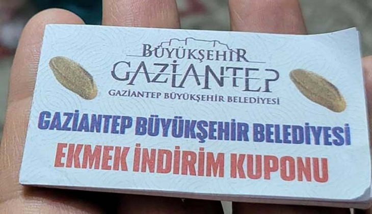 Gaziantep te indirimli ekmek kuponundan sonra şimdi de bakkalarda geçerli 100 liralık alışveriş çeki!
