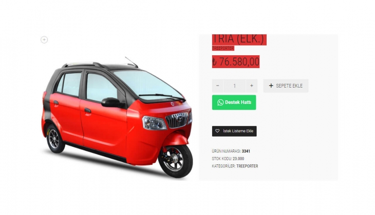 Elektrikli üç tekerlekli Yuki TRIA nın fiyatları güncellendi! İşte 15 Haziran 2022 fiyat listesi...