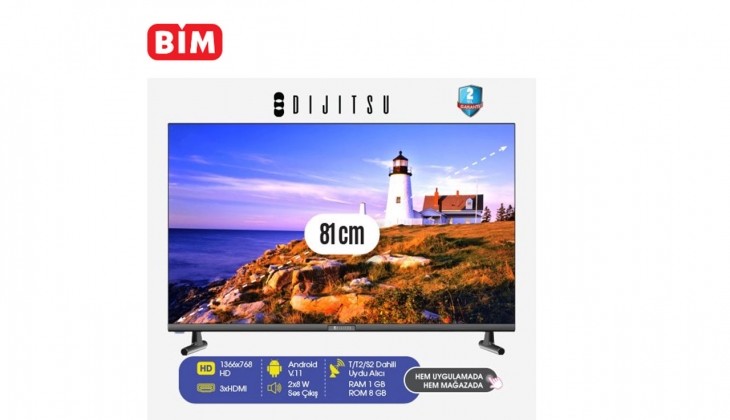 Televizyon BİM’den alınır! Bu fiyat başka yerde yok! İşte 27 Eylül 2022 fiyat listesi…